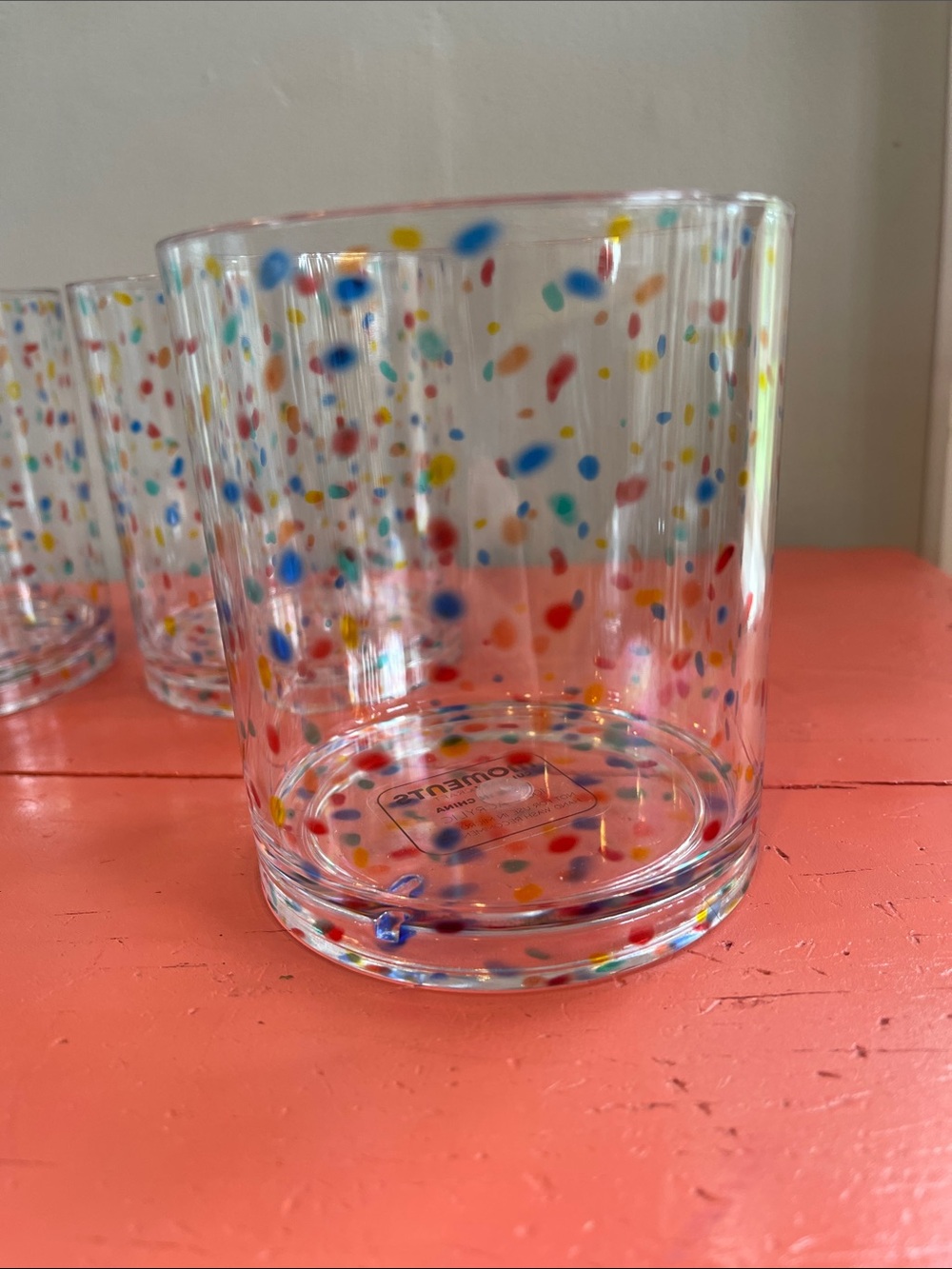 NEW Confetti Tumbler Set of 4 🌺